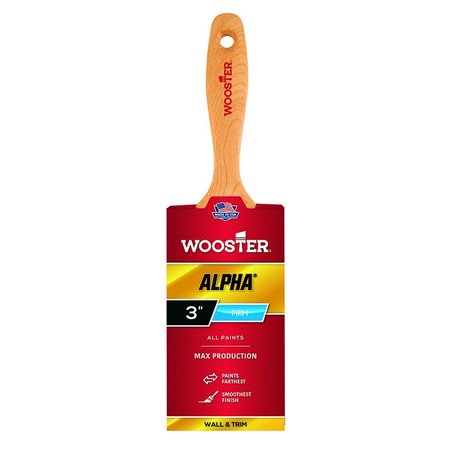 WOOSTER 3" Flat Sash Paint Brush, Micro Tip Bristle 4233